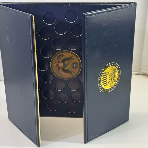 Presidential Dollar Coin Collection Display Case folder USA *scuffs - Picture 5 of 8